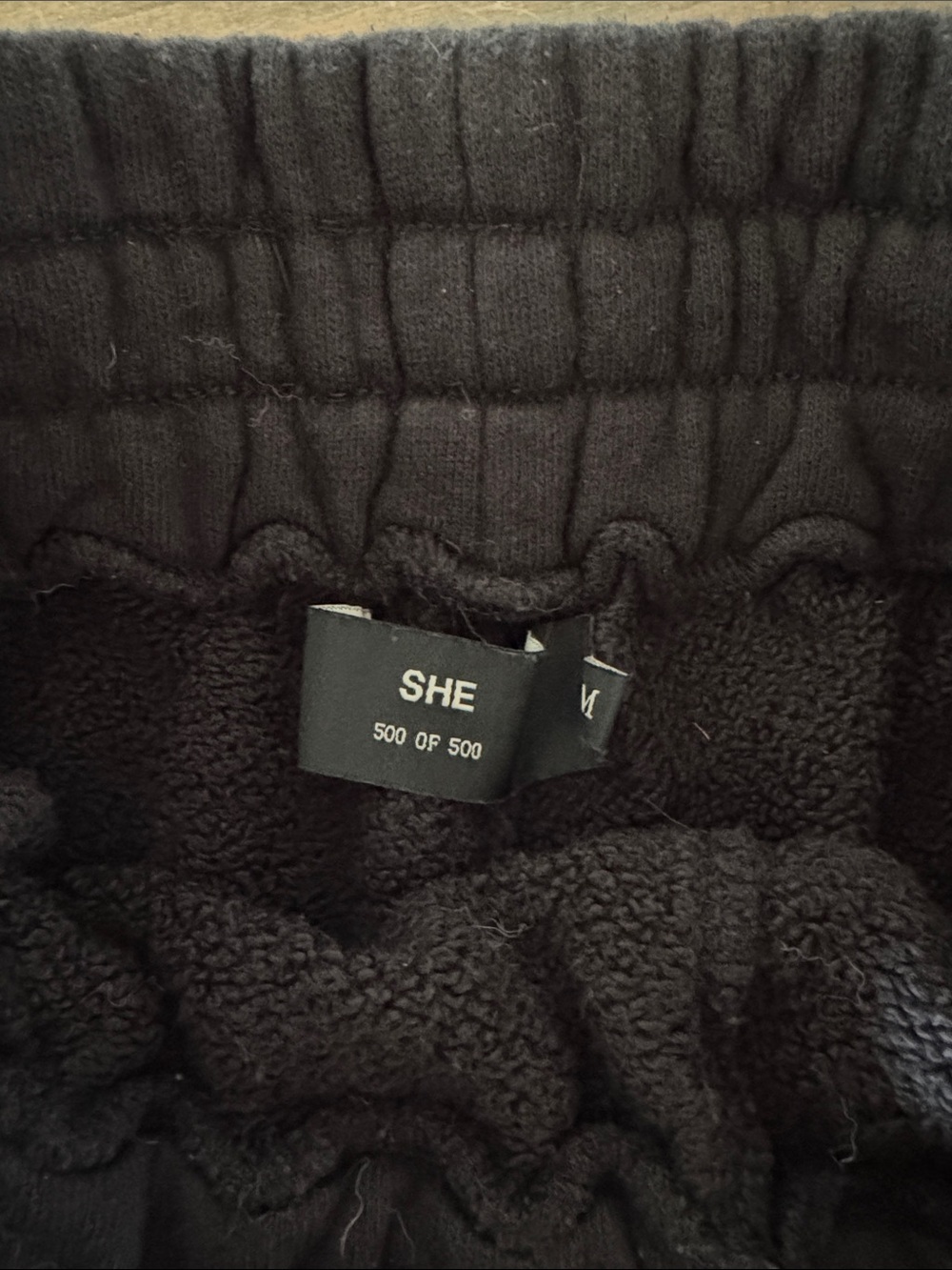 Black Women’s Fleece Lounge Shorts - Picture 2 of 2